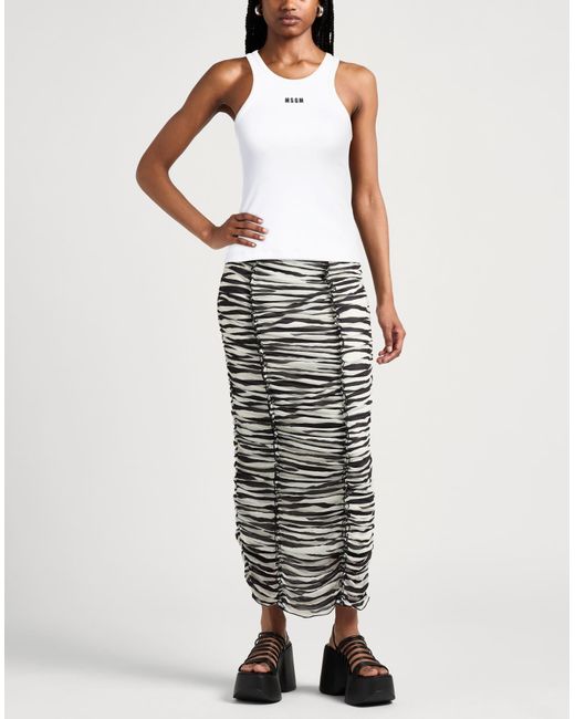 Camiseta de tirantes MSGM de color White