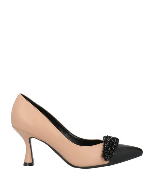 Luciano Barachini Natural Blush Pumps Leather