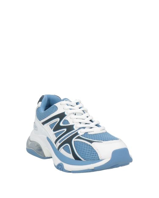 Michael Kors Blue Sneakers Textile Fibers, Leather for men