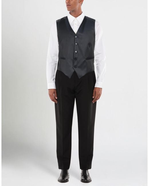 Angelo Nardelli Black Waistcoat for men