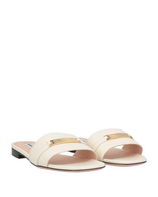 Bally White Ivory Sandals Leather