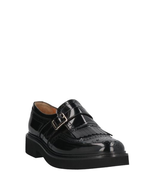 Doucal's Black Loafers Leather