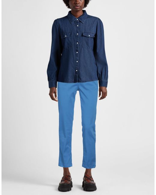 Liu Jo Blue Pants Cotton, Elastane