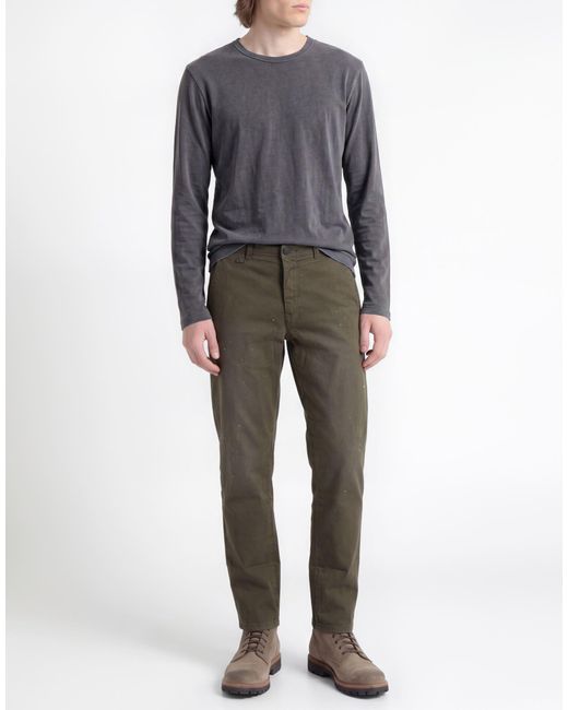 Tramarossa Green Pants Cotton, Elastane for men