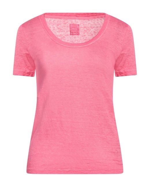 120% Lino Pink T-Shirt Linen