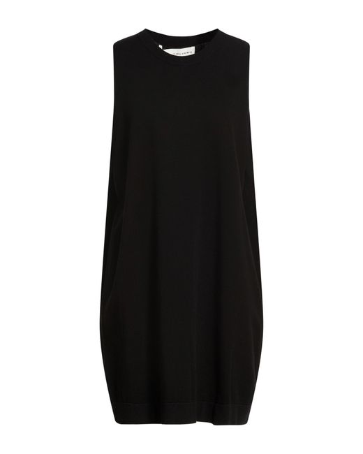 Isabel Benenato Black Mini Dress Viscose, Polyester