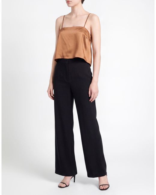 Erika Cavallini Semi Couture Brown Top Acetate, Viscose