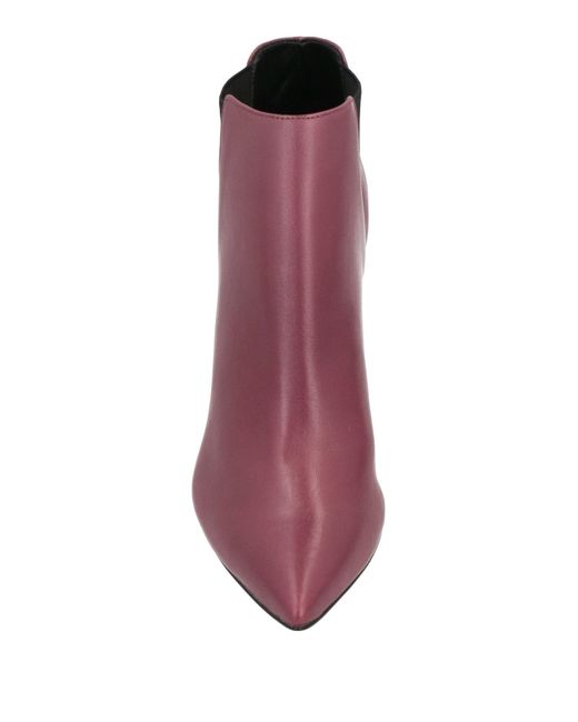 Carrano Purple Ankle Boots Soft Leather