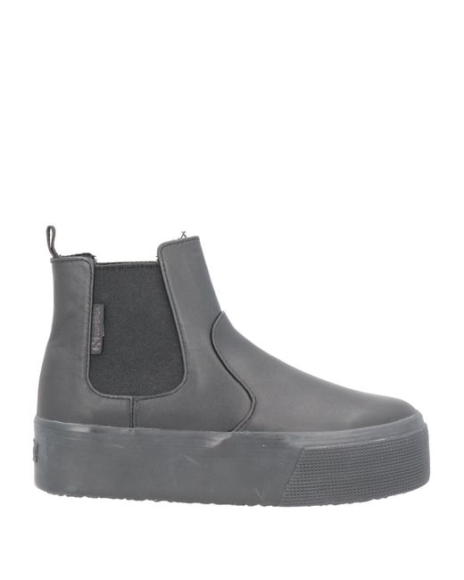 Superga Gray Ankle Boots