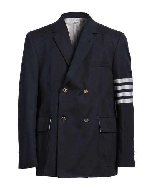 Thom Browne Blue Blazer Cotton for men