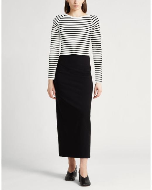 Roberto Collina Black Sweater Viscose, Polyester