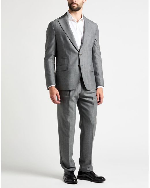 Eleventy Gray Suit Wool for men