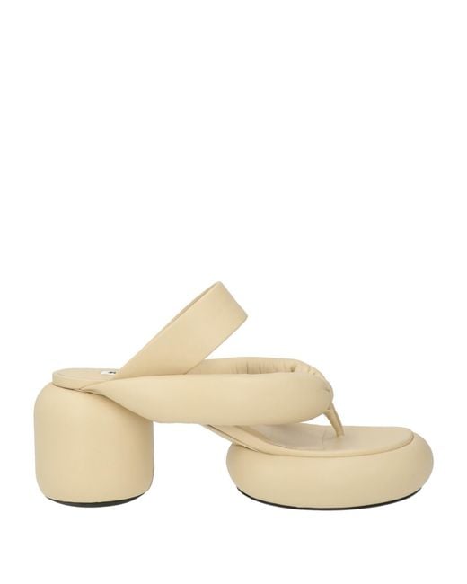 Jil Sander Natural Thong Sandal