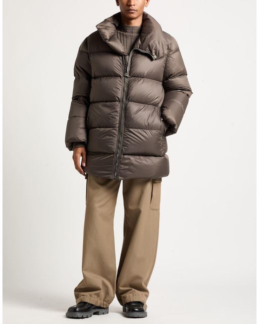 Rick Owens Brown Puffer Polyamide, Virgin Wool for men