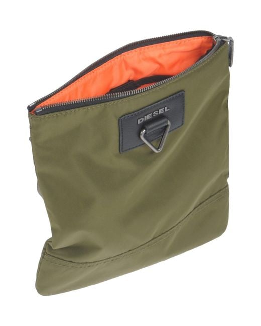 DIESEL Green Cross-Body Bag for men