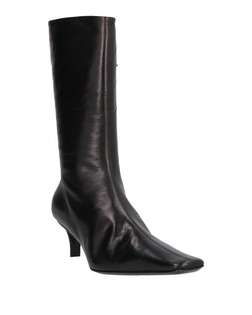 Jil Sander Black Boot Leather