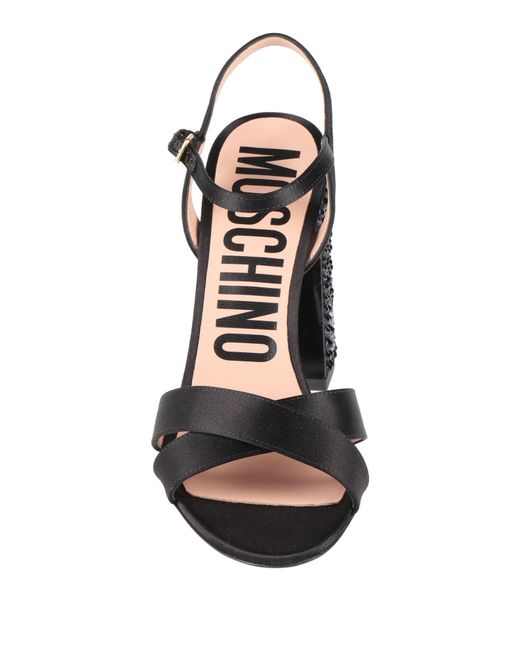 Moschino Metallic Sandals