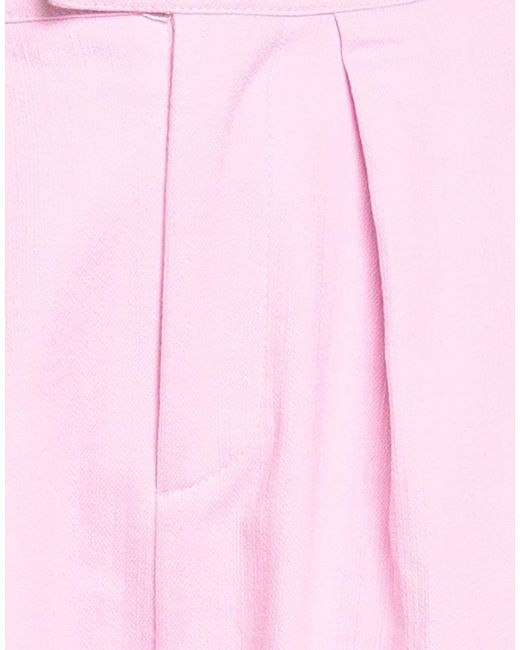 Gaelle Paris Pink Pants Cotton, Polyester, Elastane