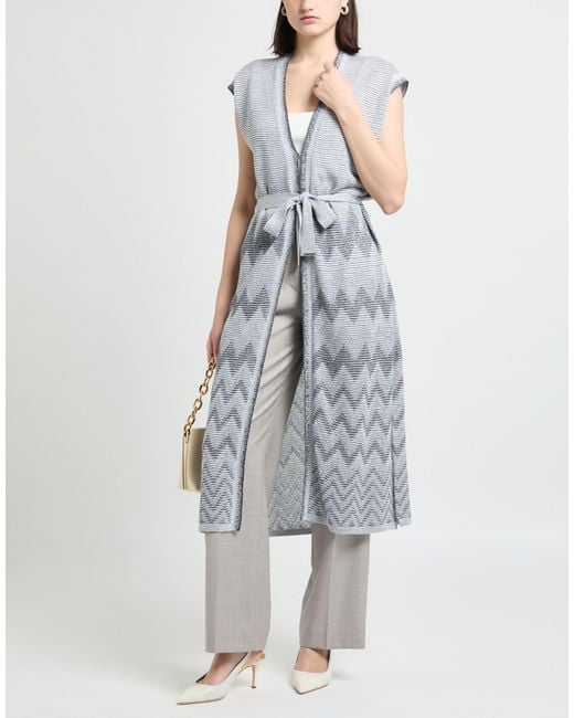 D.exterior Gray Cardigans