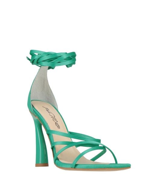 PAOLO MATTEI Green Sandals