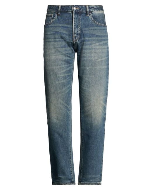 ARMANI EXCHANGE Blue Jeans Cotton, Polyester, Elastane for men