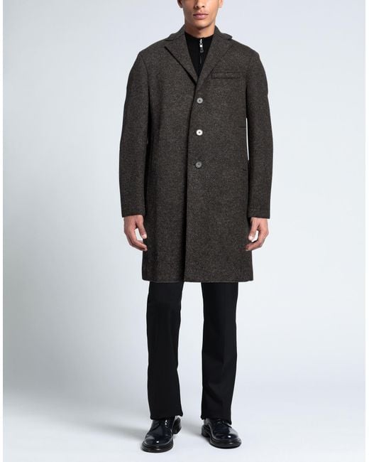 Harris Wharf London Black Coat for men