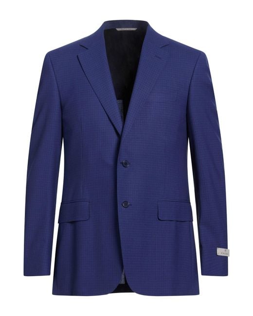 Canali Blue Blazer Wool for men