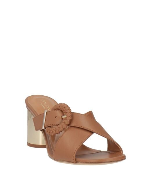 Baldinini Brown Sandals Calfskin