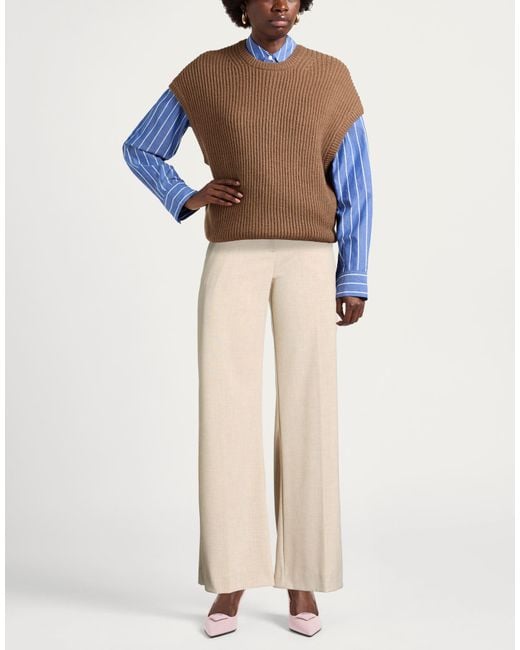 Ottod'Ame Natural Pants Polyester, Viscose, Elastane
