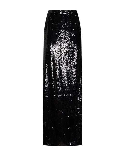Erika Cavallini Semi Couture Black Maxi Skirt Polyester