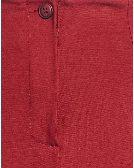 Cristinaeffe Red Pants Viscose, Polyamide, Elastane