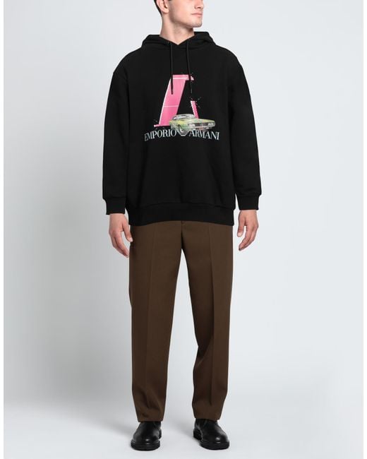 Emporio Armani Black Sweatshirt for men