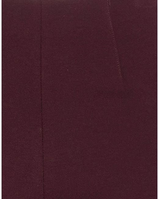 Seductive Purple Burgundy Pants Viscose, Polyamide, Elastane