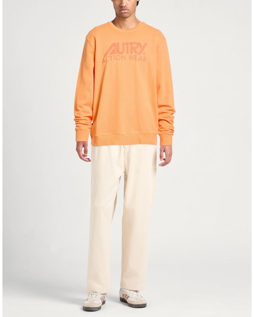 Autry Orange Sweatshirt for men