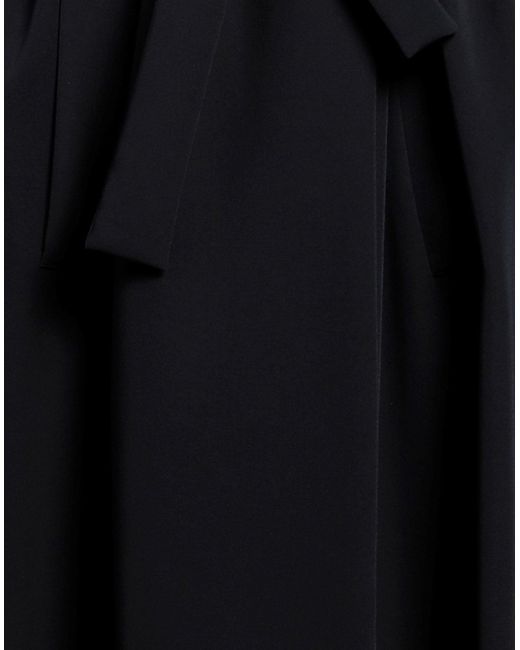 RUE DU BAC Black Midnight Overcoat & Trench Coat Polyester, Viscose, Elastane