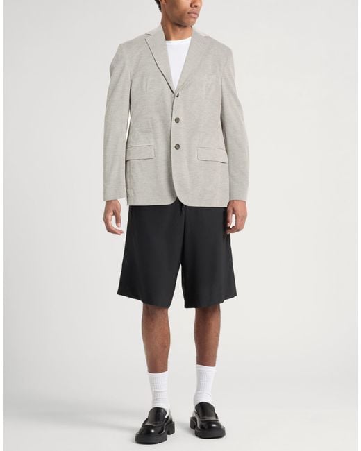 Eleventy Gray Light Blazer Cotton for men