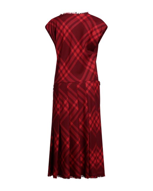 Burberry Red Midi Dress