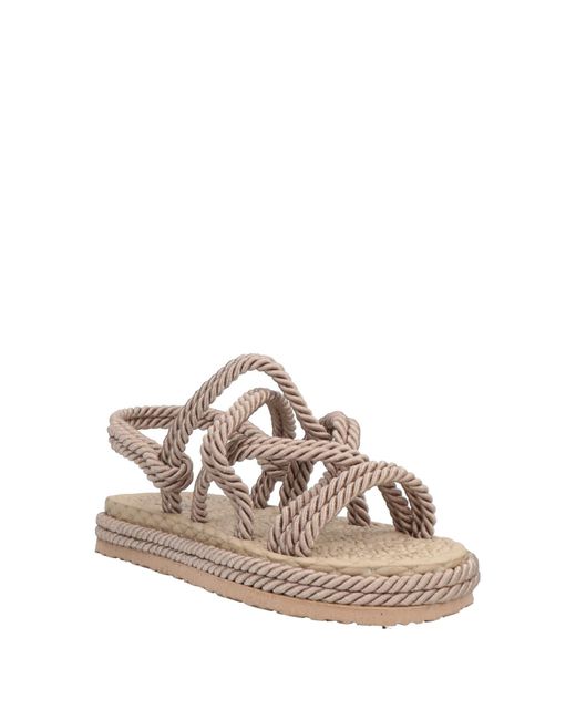 Islo Isabella Lorusso Brown Khaki Espadrilles Textile Fibers