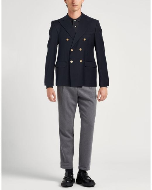 Daniele Alessandrini Blue Blazer for men
