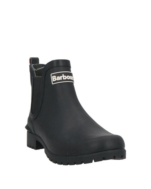 Barbour Black Ankle Boots Rubber