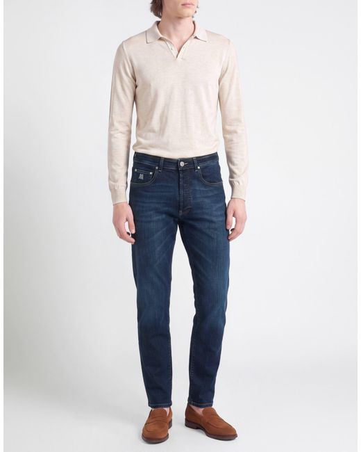 Moorer Blue Jeans Cotton, Elastane for men