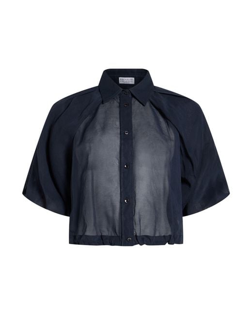 Brunello Cucinelli Blue Shirt