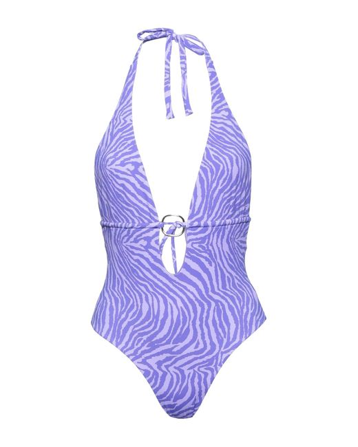 IU RITA MENNOIA Purple One-piece Swimsuit