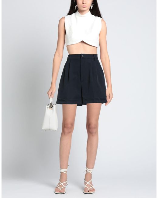 Forte Blue Shorts & Bermuda Shorts Polyester, Elastane