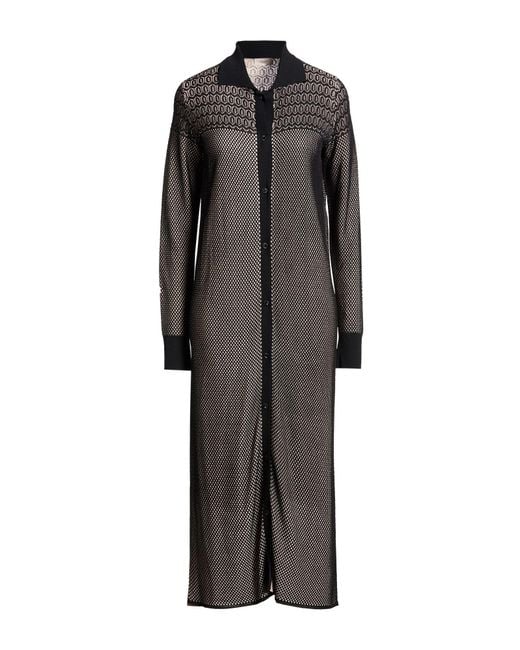 Agnona Gray Midi Dress Viscose