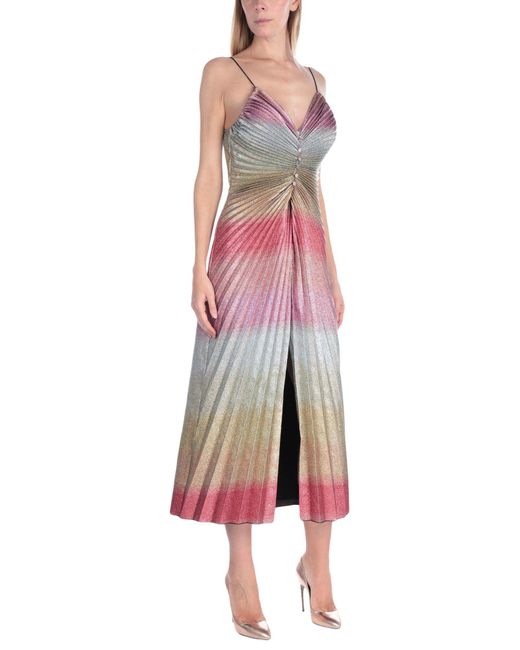 Marco De Vincenzo Synthetic Long Dress In Pink Lyst