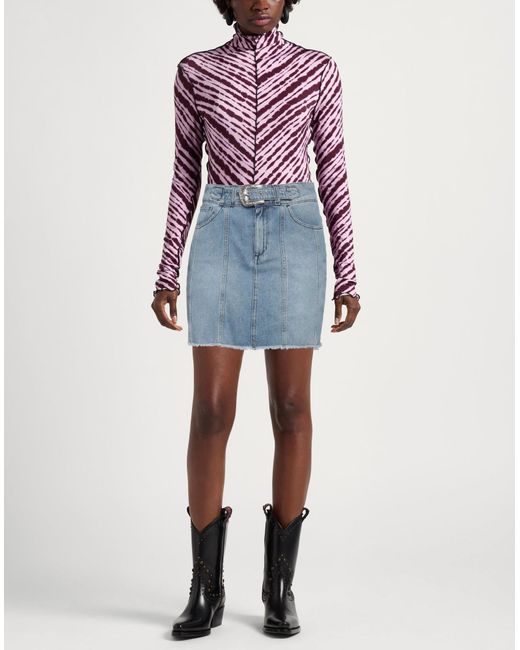 Liu Jo Blue Denim Skirt Cotton