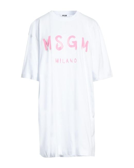 MSGM White Mini Dress