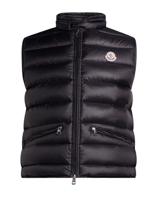 Chompa Sin Mangas Moncler de hombre de color Black