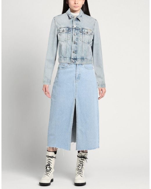 Calvin Klein Blue Denim Outerwear